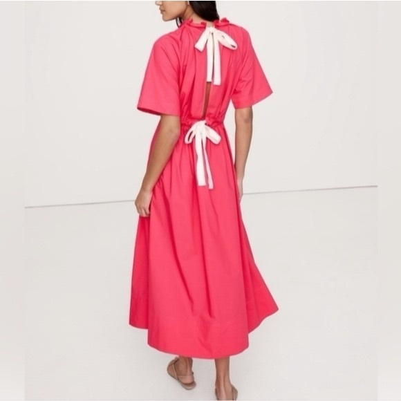 Banana Republic Poplin Black Dress with Open Back - Picture 7 of 13